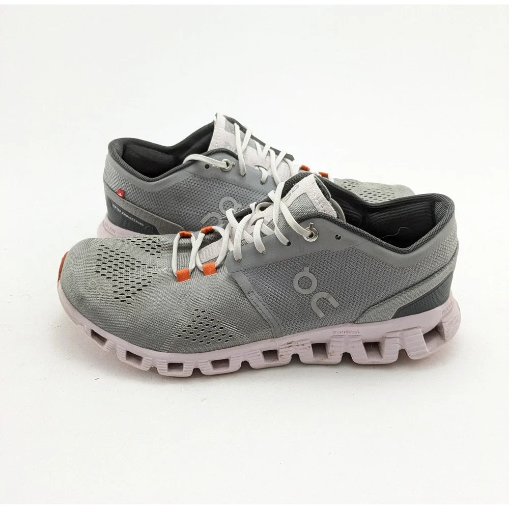Womens On Cloud X Alloy Gray Lily Pink Road Running Shoes 40.99041 Size 9